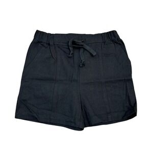HYFVE Black Pull On Cotton Shorts Women's Size Small Comfort Drawstring